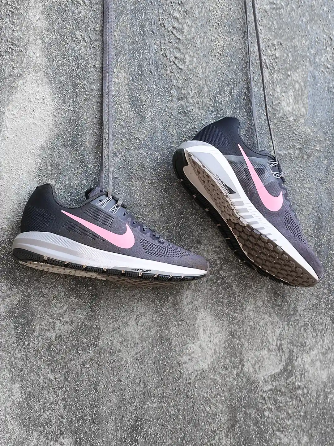 Buy Nike Women Grey AIR ZOOM STRUCTURE 21 Running Shoes Sports