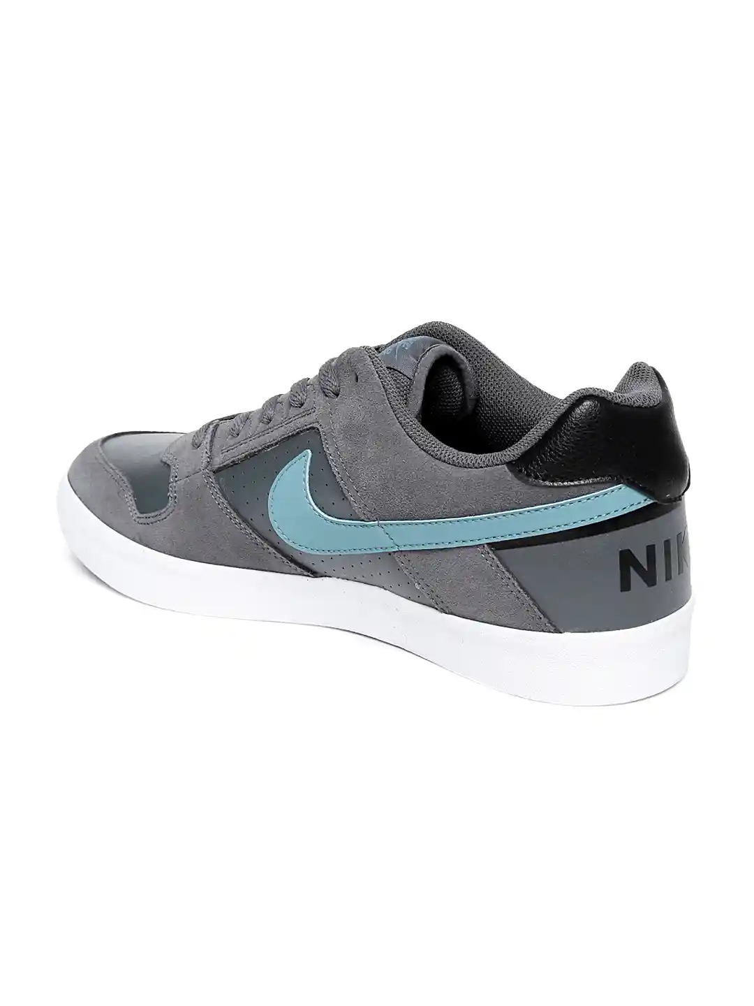 Buy Nike Men Grey SB DELTA FORCE VULC Suede SkateBoarding Shoes