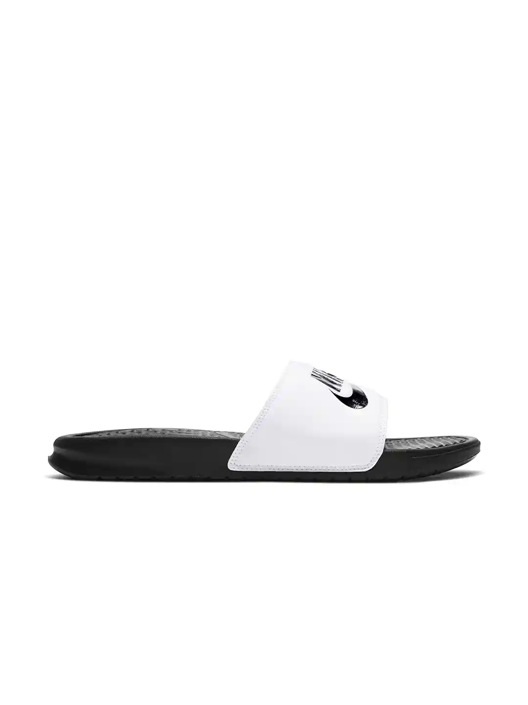 Buy Nike Men White Black BENASSI JDI Printed Flip-Flops Flip