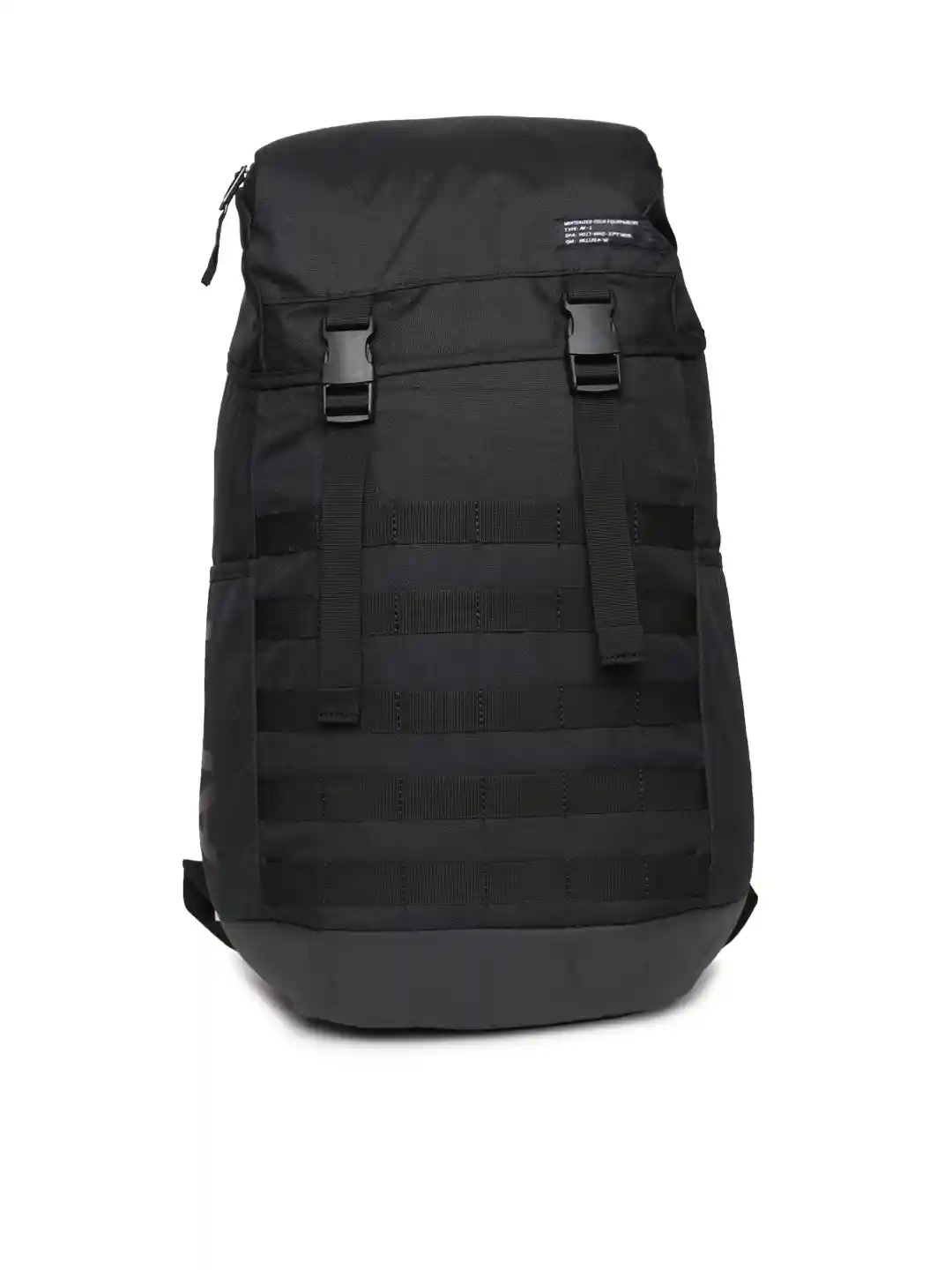 Buy Nike Unisex Black Solid Air Force-1 Backpack Backpacks for
