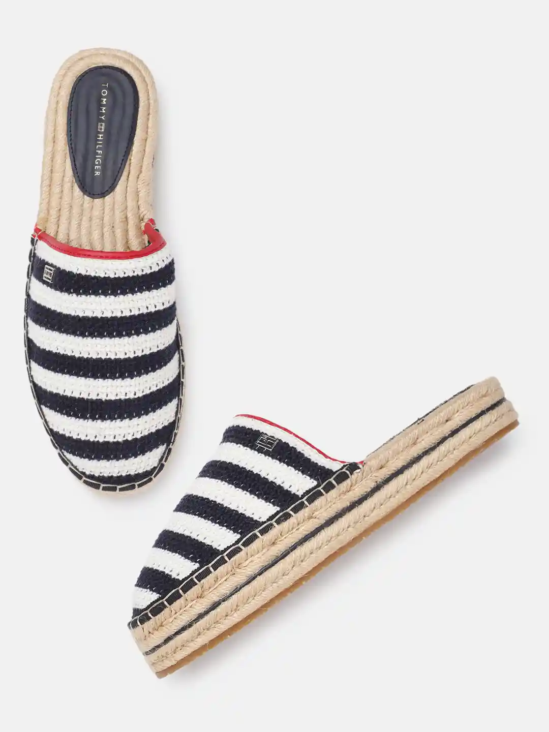 Buy Tommy Hilfiger Women Crochet Espadrilles Mules Casual Shoes