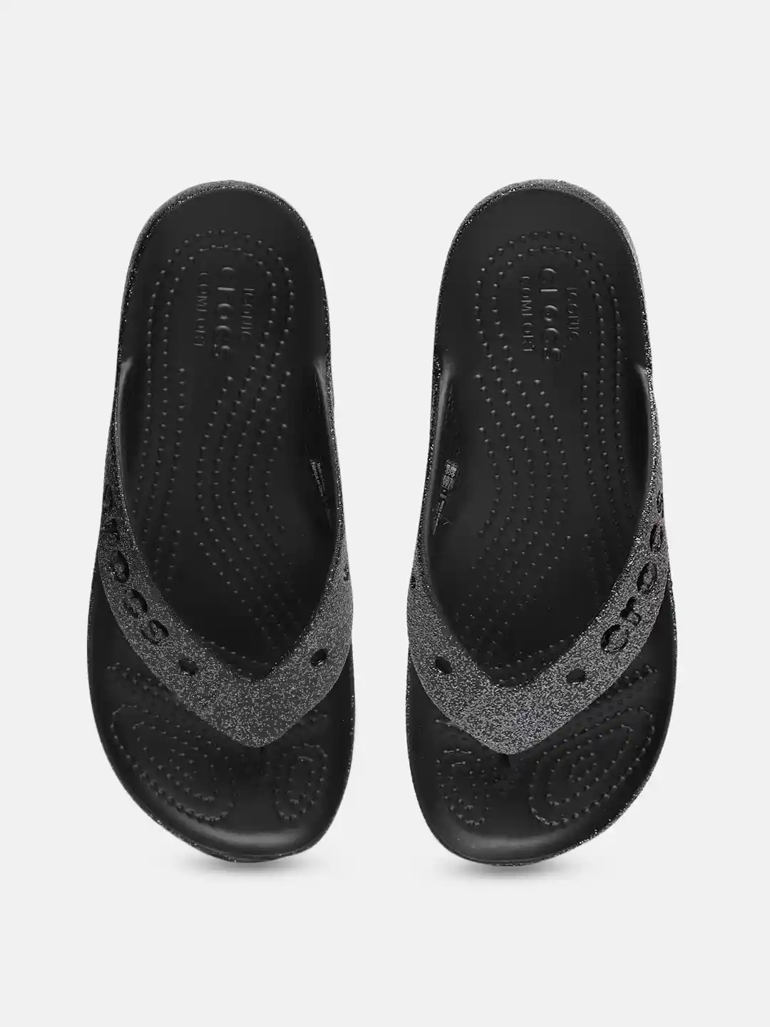 Buy Crocs Women Glitter Embellished Laser Cut-Outs Croslite Thong