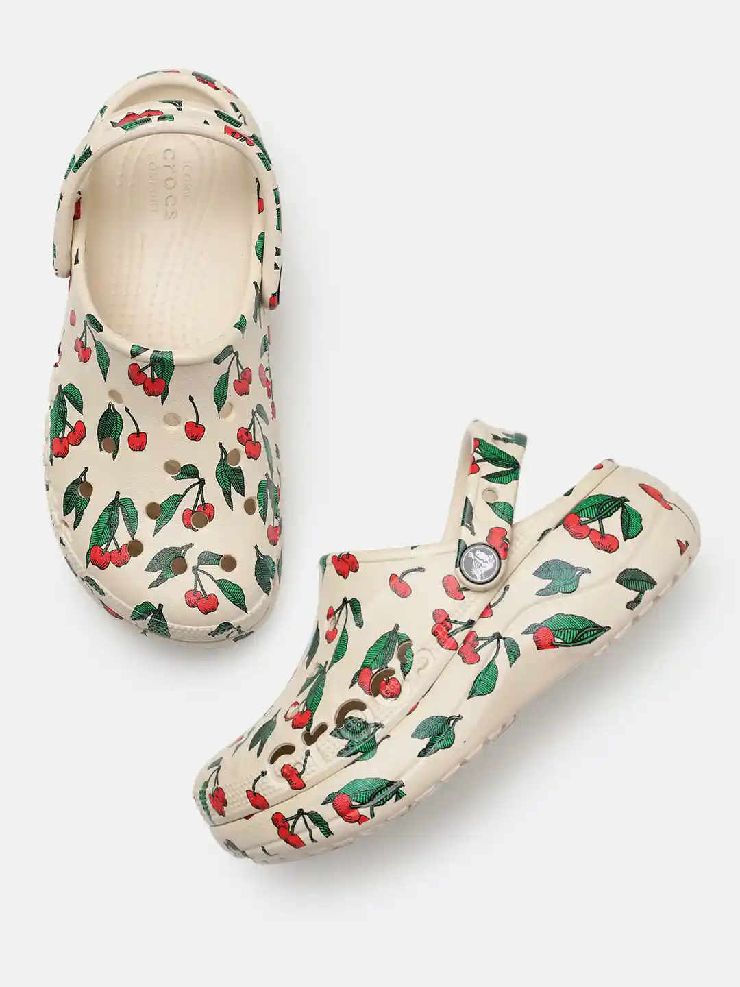 Buy Crocs Women Floral Print Croslite Clogs With Laser Cut Detail