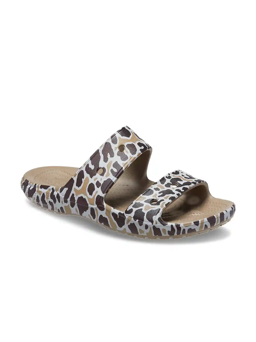 Womens Sandals Crocs Animal Print Flip Flops Ladies Sandals
