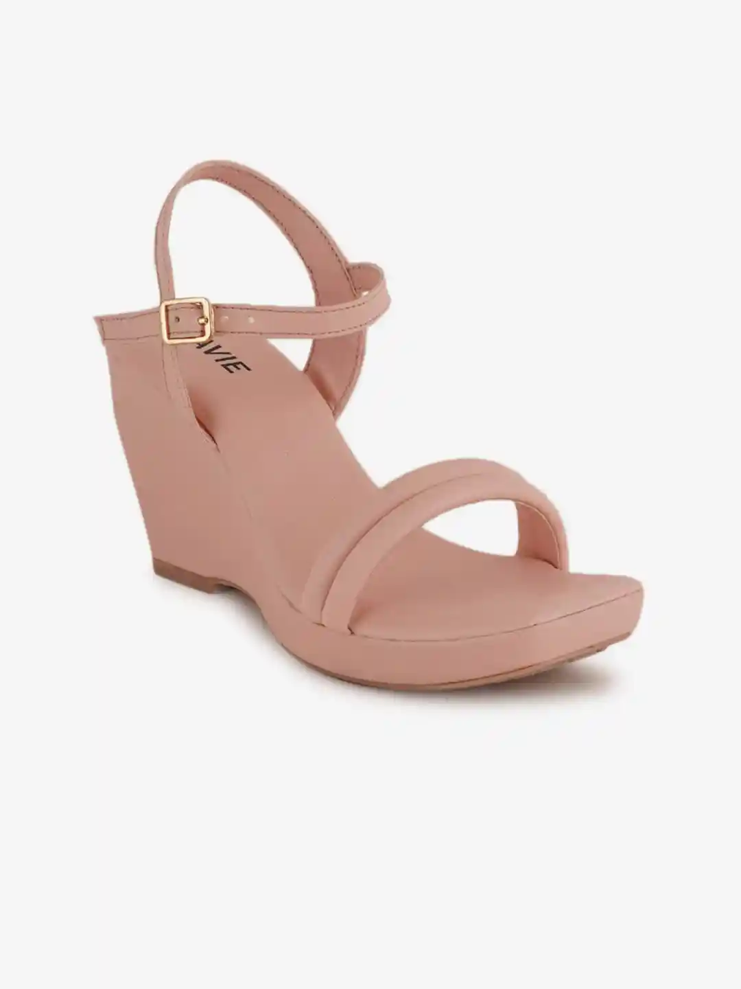 Lavie Open Toe Two Strap Wedges With Ankle Loop