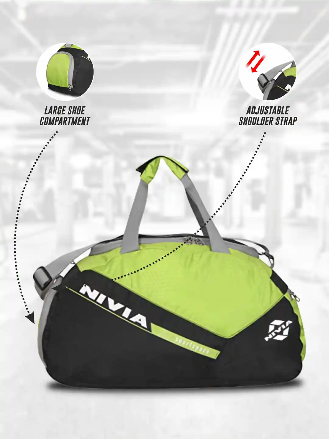 Sports Space Nivia Sports Bag Nivia Colourblocked Sports Pace Bag