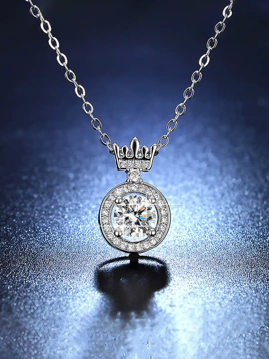 Buy Designs You Silver Plated Cubic Zirconia Studded Solitaire