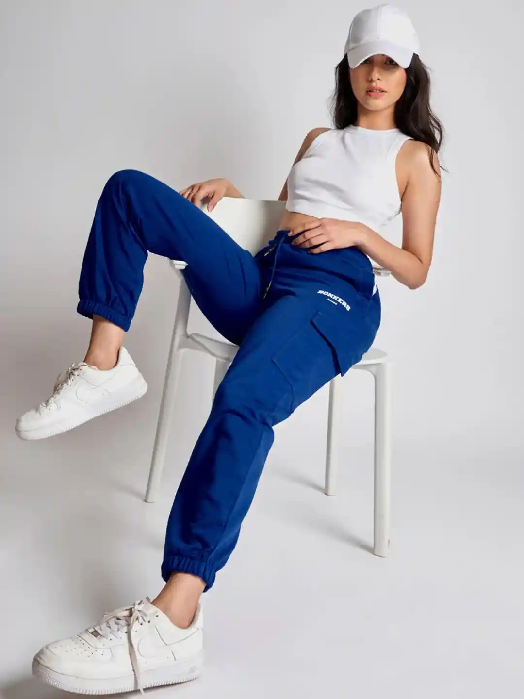 Bonkers Corner Blue Mid-Rise Regular Fit Cotton Joggers