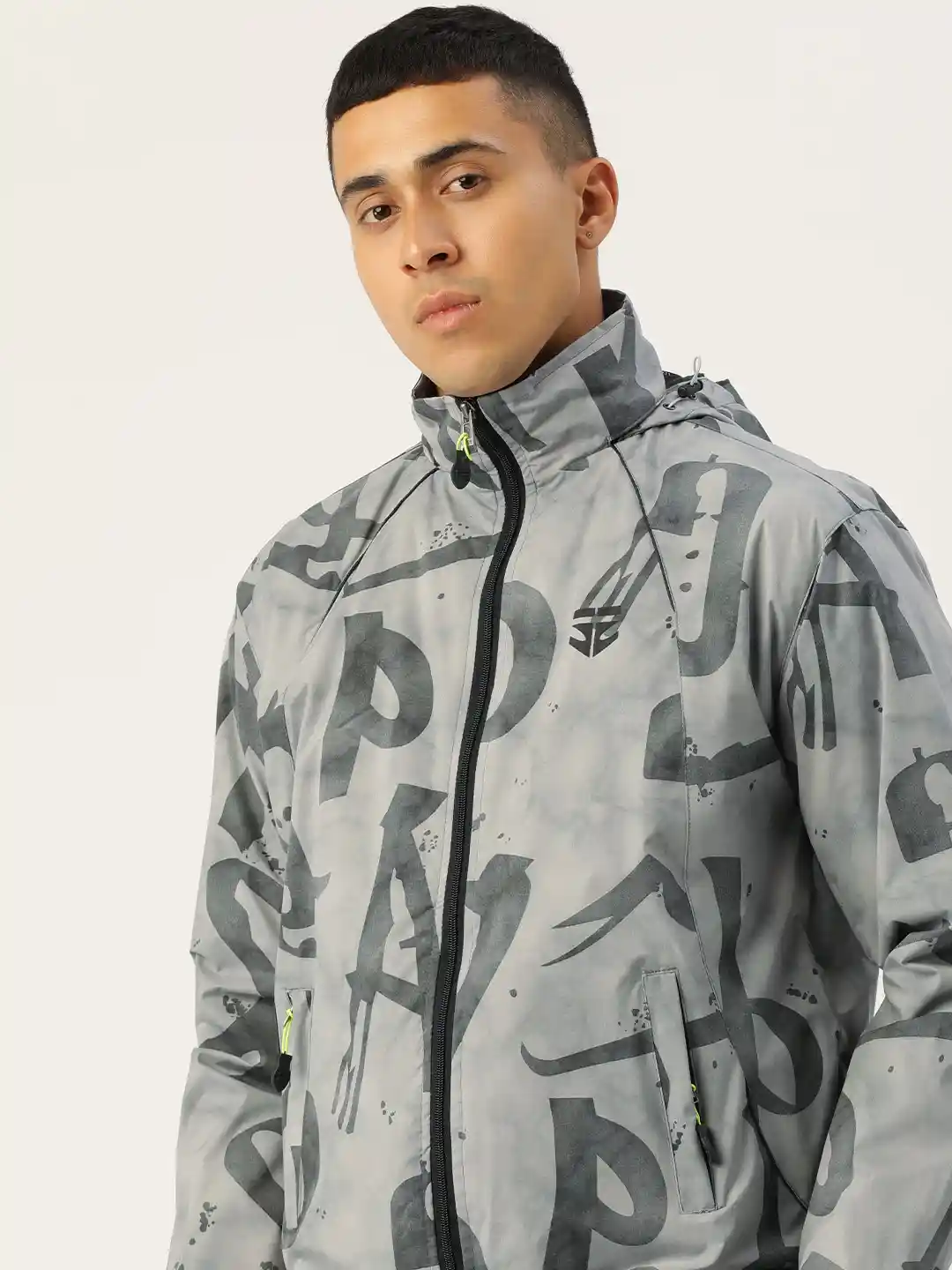 Myntra Detachable Hood Rain Jacket Buy Sports52 Wear Men Printed