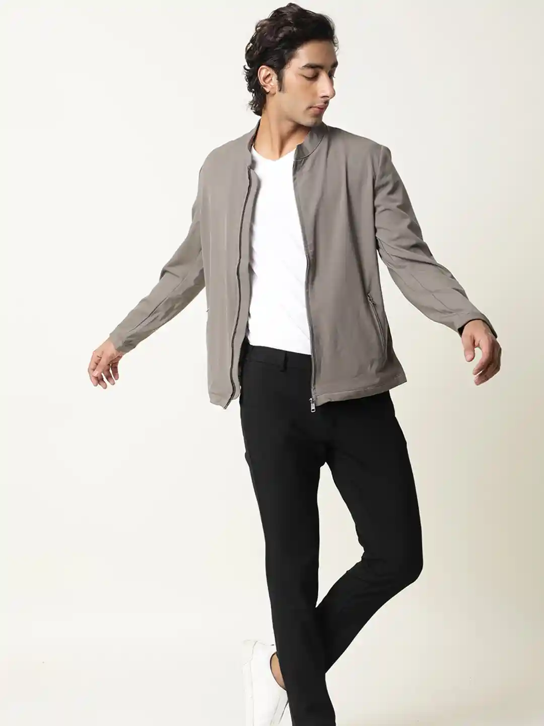 Buy RARE RABBIT Men Sign-2 Slim Fit Stand Collar Jacket Jackets