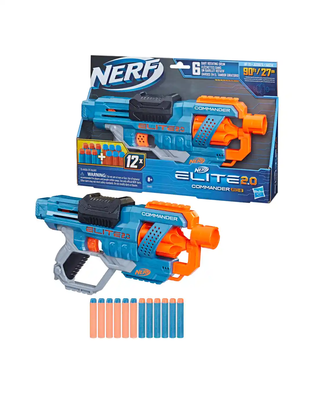 Buy NERF Boys Elite Commander RD-6 Dart Blaster Gun Game For