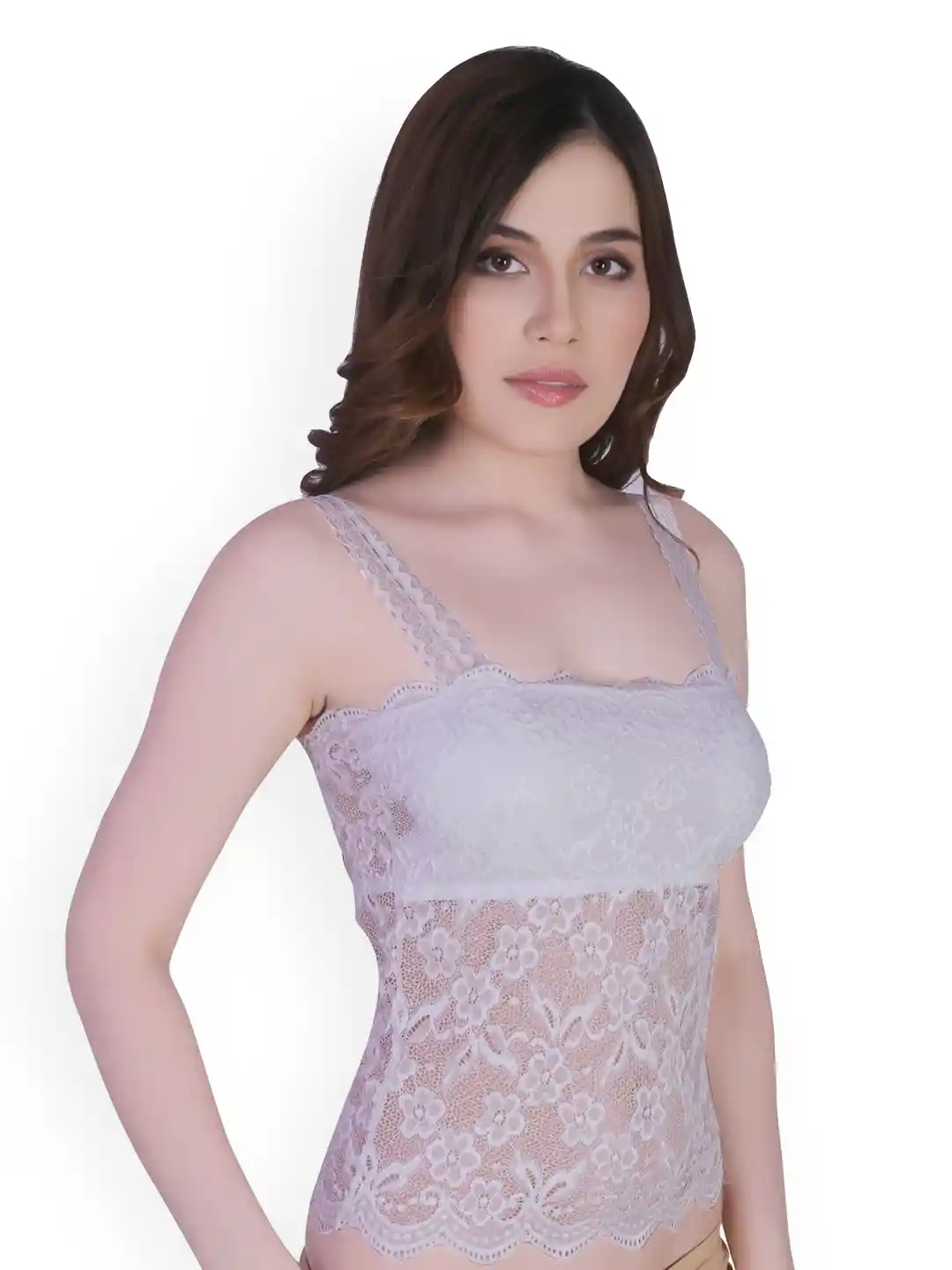 Buy PLUMBURY Floral Lace Padded Camisole - Camisoles for
