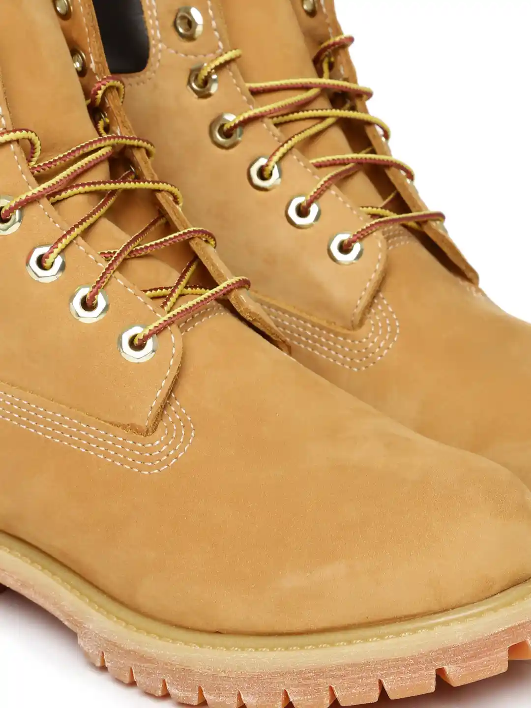 Buy Timberland Men Tan Brown Solid Suede High-Top Flat Boots
