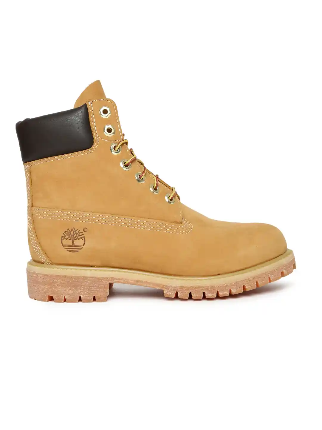Buy Timberland Men Tan Brown Solid Suede High-Top Flat Boots