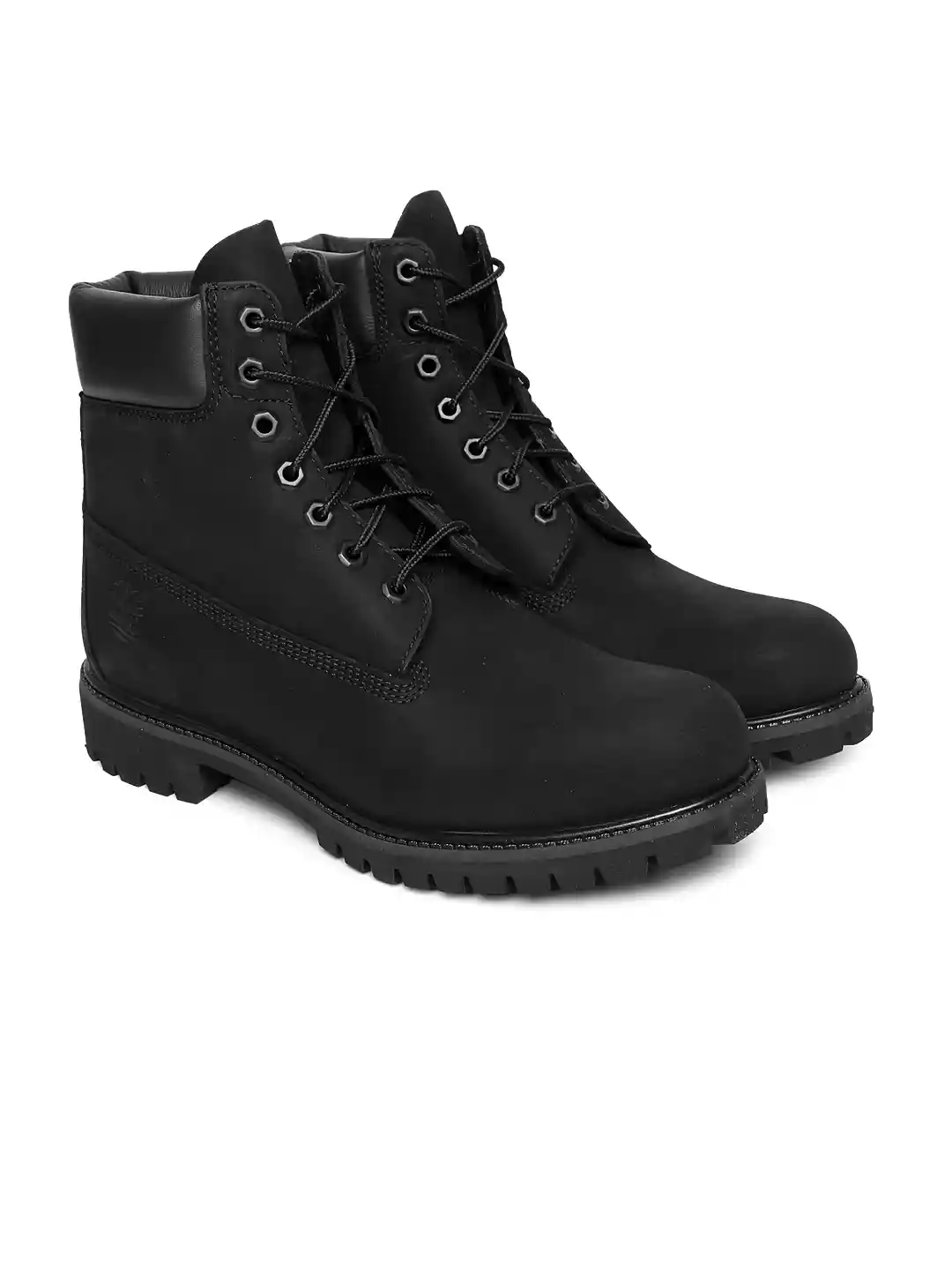 Buy Timberland Men Black Solid Suede High-Top Flat Boots Boots