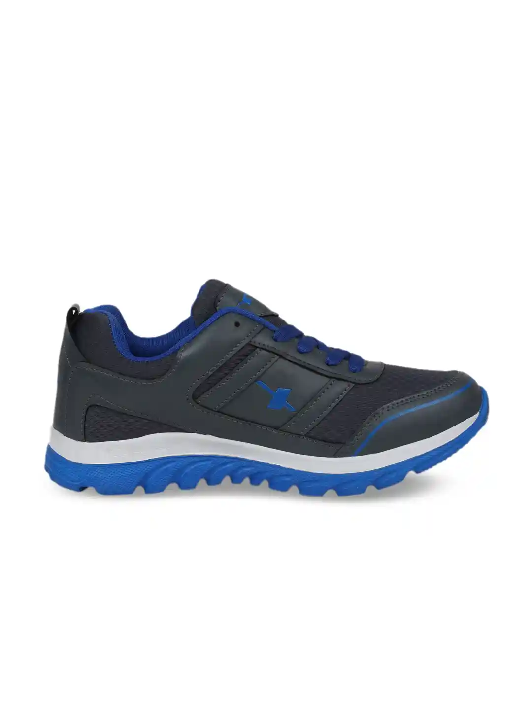 Running Shoes Sparx Velcro Shoes Sparx Men Grey Blue Running Shoes
