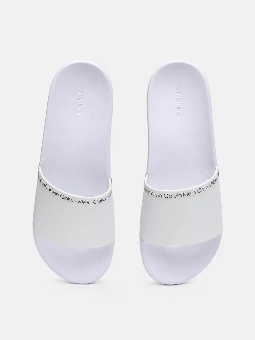Buy Calvin Klein Men Brand Logo Printed Sliders Flip Flops for