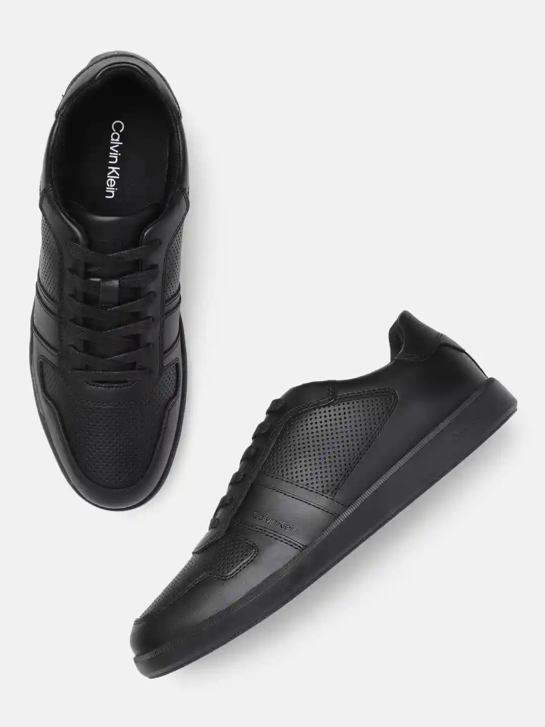 Leather Sneakers Calvin Klein Black Slip On Sneakers Calvin Klein