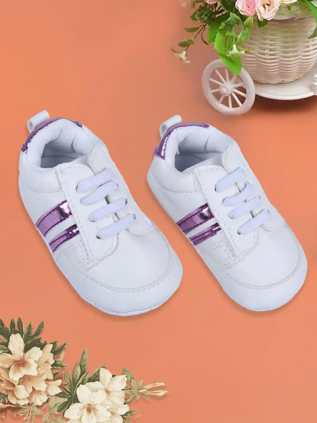Baby Moo Off White Sneakers For Babies Baby Moo Textured Grey Lace