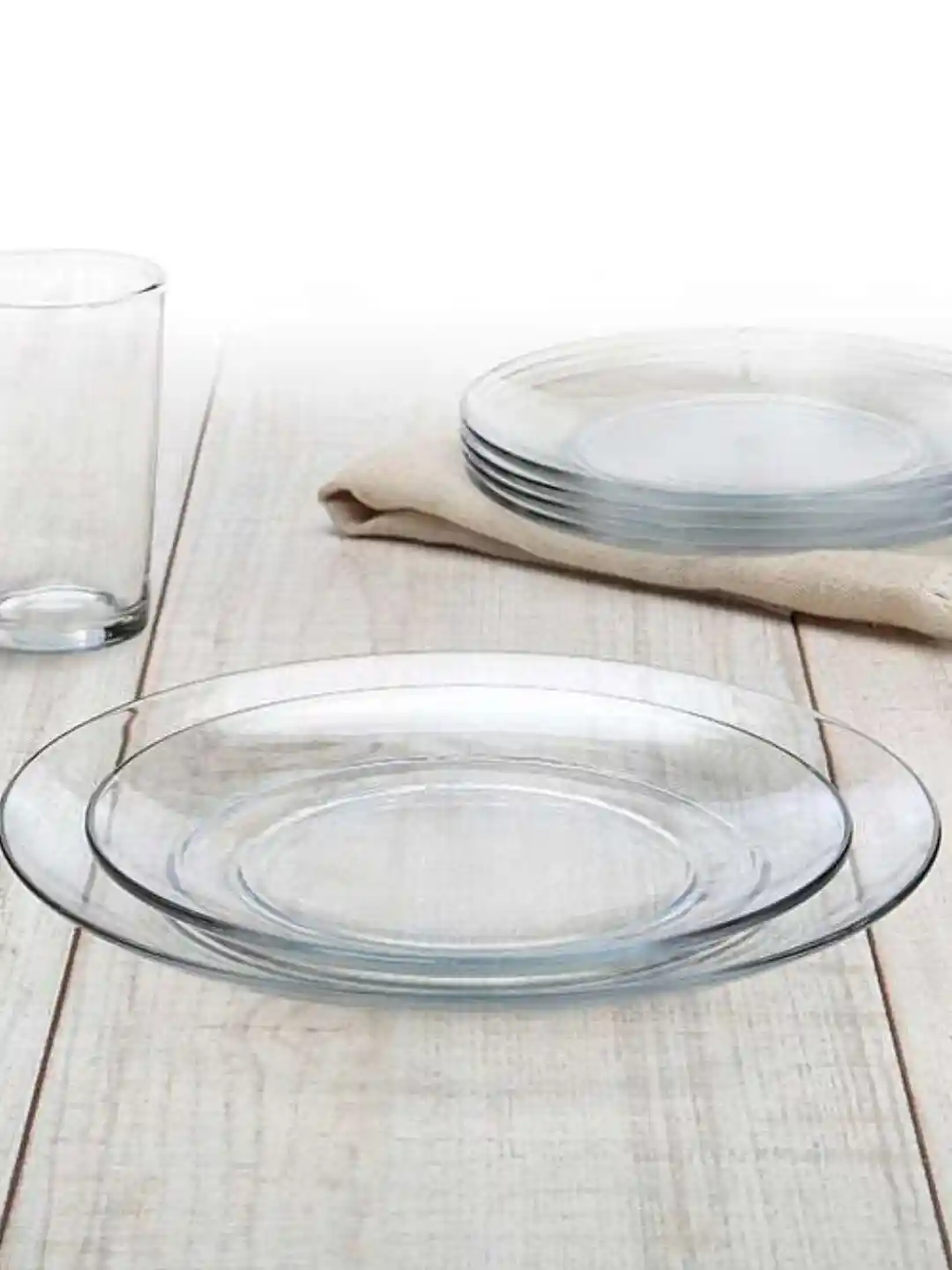 Buy DURALEX Transparent Pieces Glass Dinner Plates Plates for