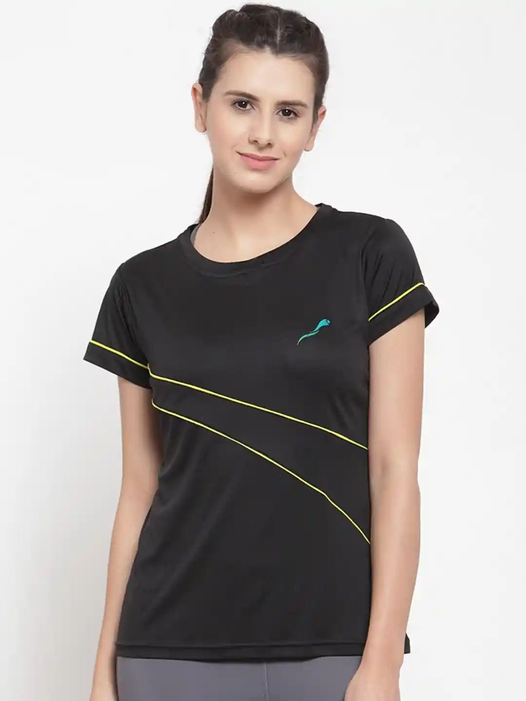 Boston Club Women Black Dri-FIT T-shirt