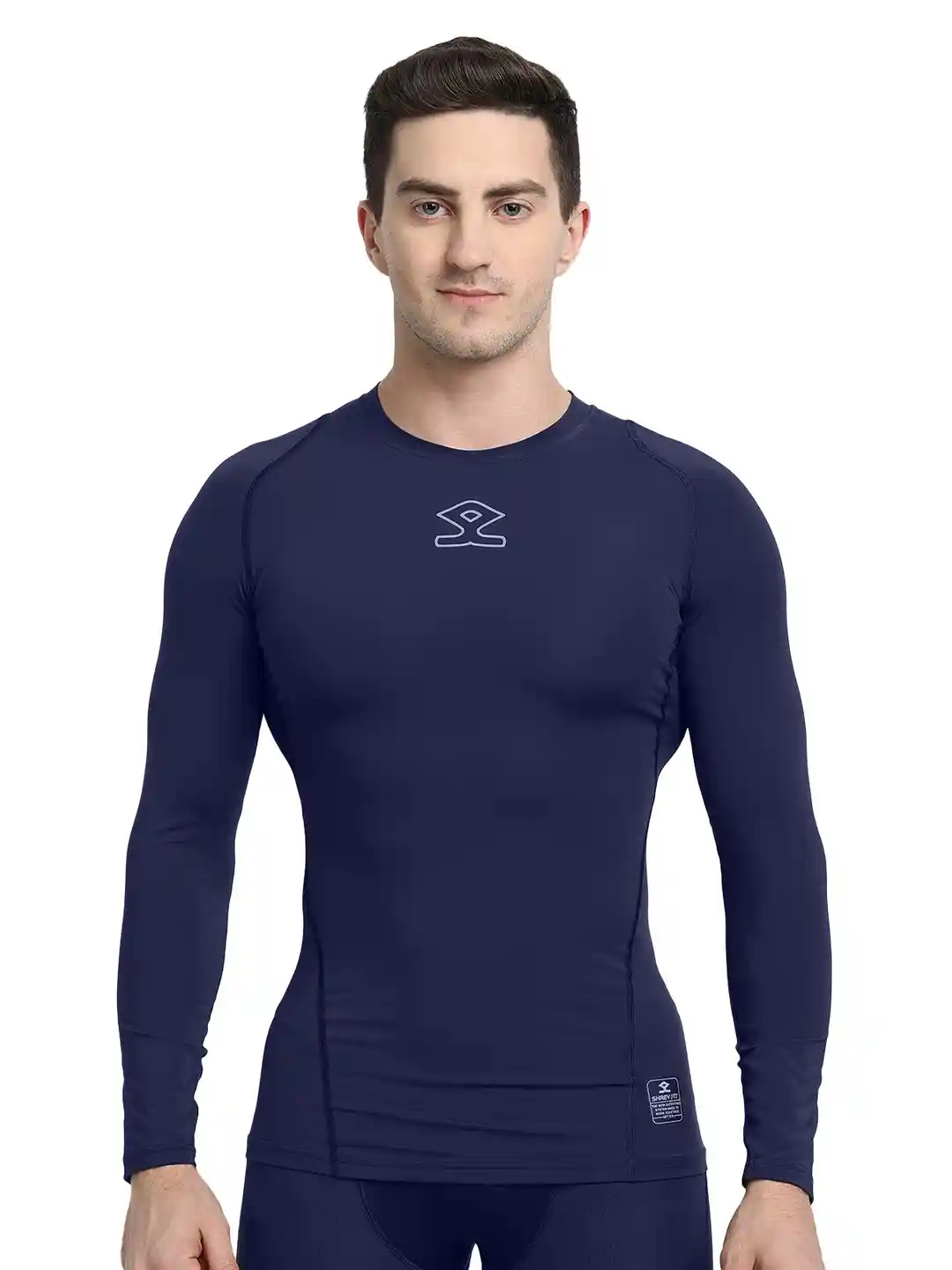 Blue Long Sleeve Sport Shirts Superdry SPORT Mens Run Long Sleeve