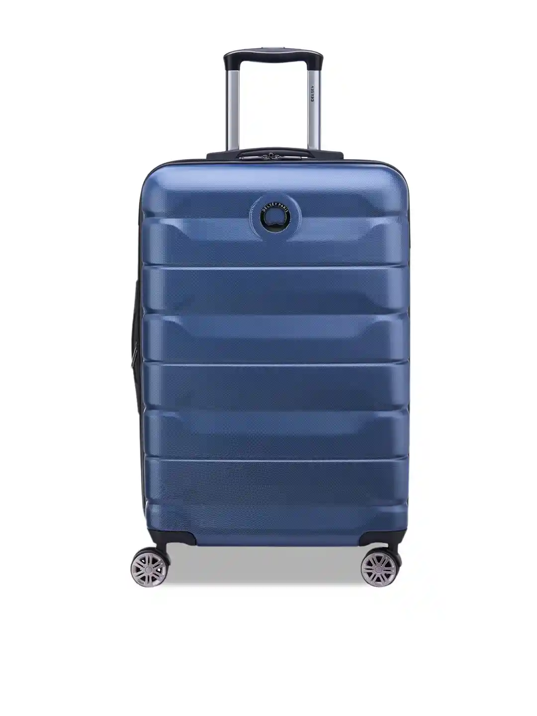 DELSEY PARIS AIR ARMOUR Large Check-in Expandable Suitcase Hard-Sided  Night Blue Polycarbonate Trolley with TSA Lock