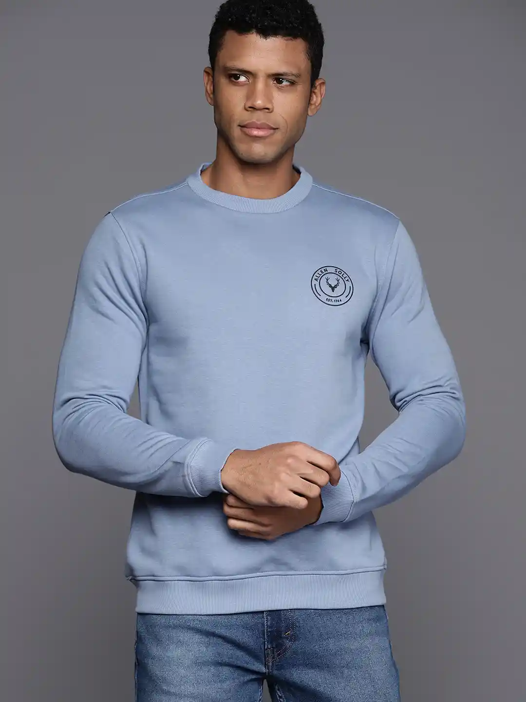 Buy Allen Solly Brand Logo Detail Sweatshirt Sweatshirts for Men