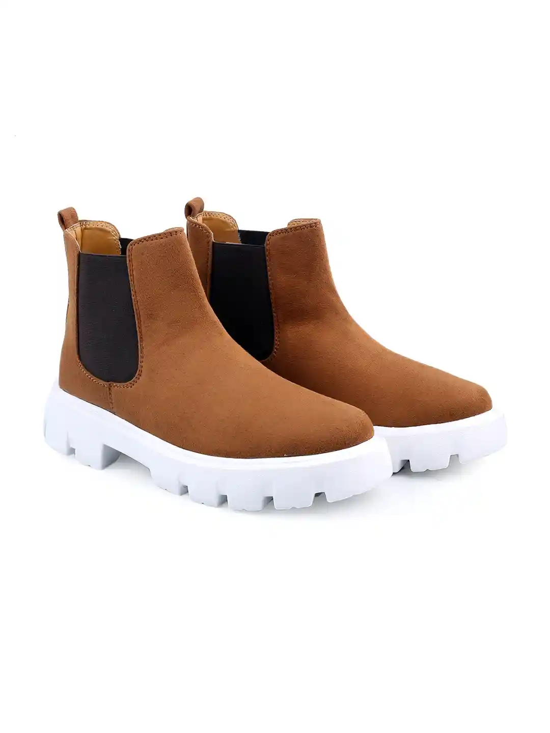 Buy Bxxy Men Mid-Top Suede Chelsea Boots Boots for Men 23450312
