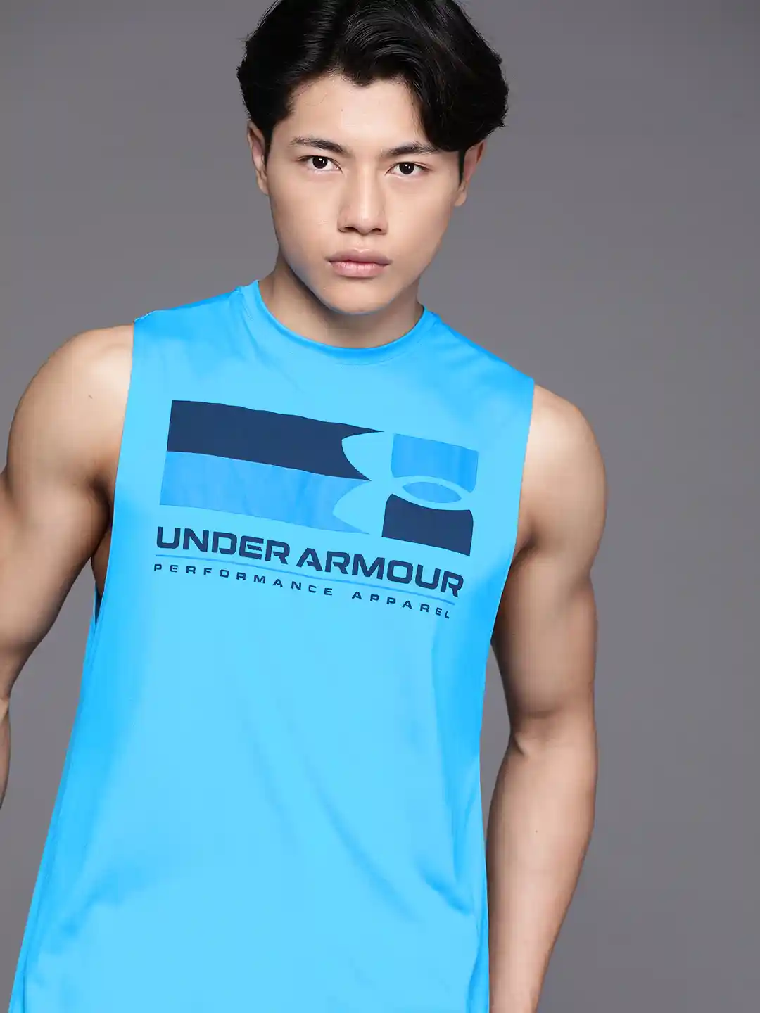 Buy UNDER ARMOUR Brand Logo Printed Loose Training Velocity Tank T