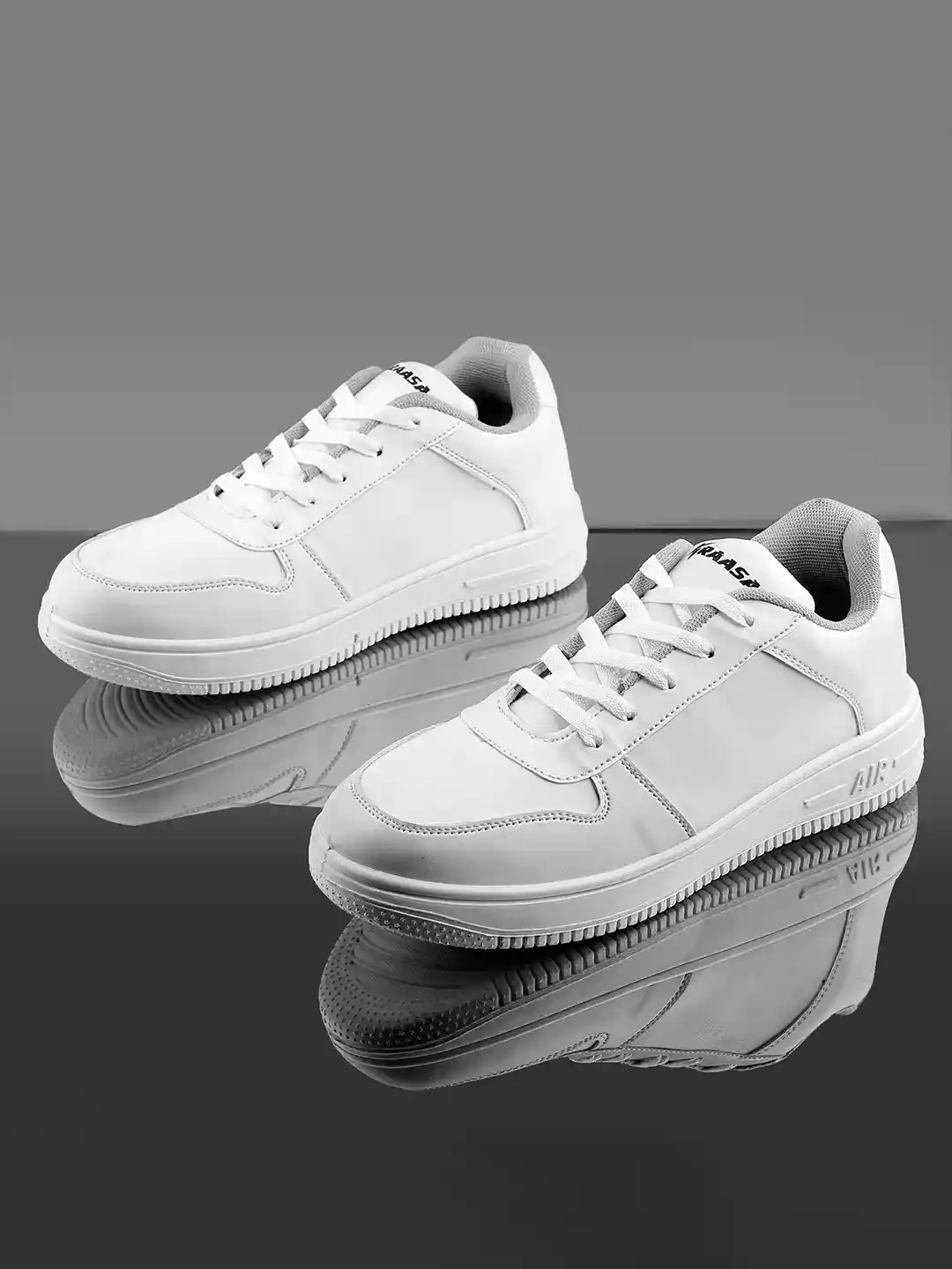 White Shoes Kraasa Men's Synthetic Sneakers KRAASA Men Color