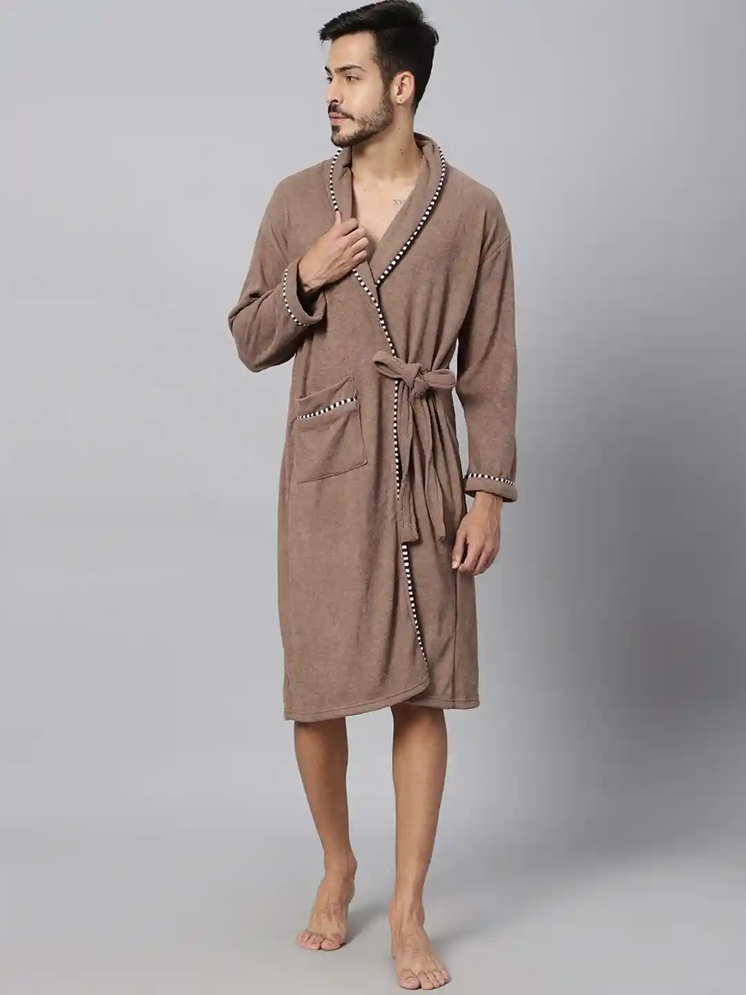 Cotton Bathrobe Adidas Towelling Robe LacyLook Men Printed Terry