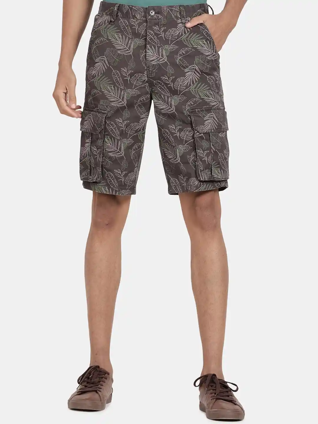 Buy t-base Men Floral Printed Cotton Cargo Shorts Shorts for Men