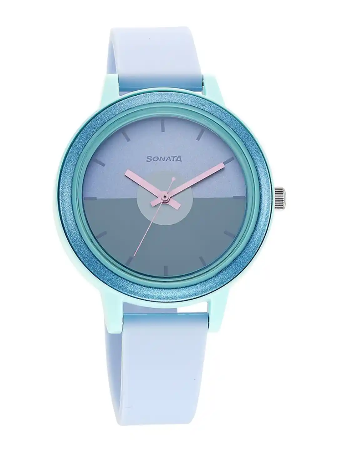 Buy Sonata Splash Women Blue Dial Straps Analogue Watch