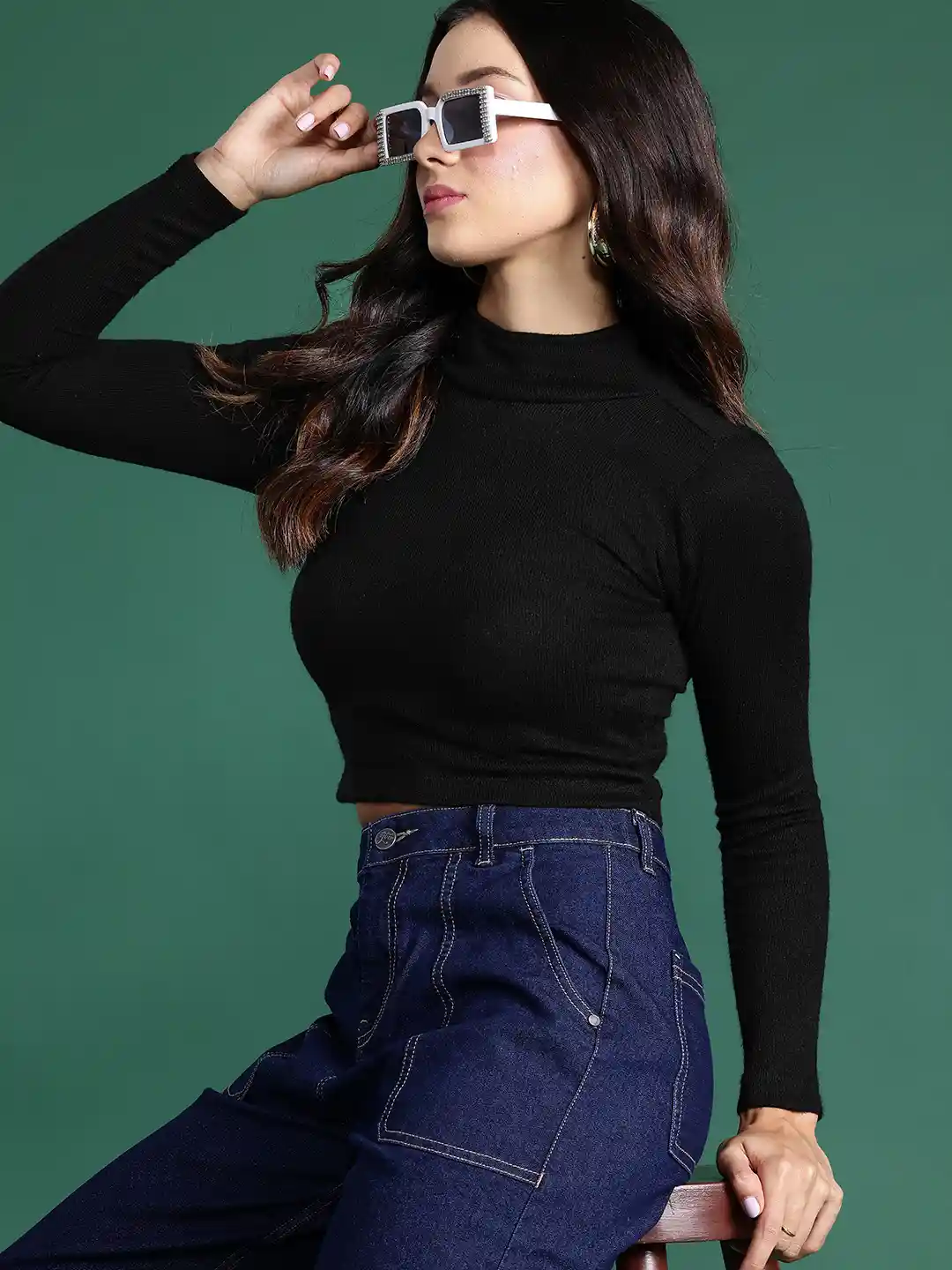 Stylish Tops Latest Winter Tops Buy DressBerry Acrylic Winter Crop