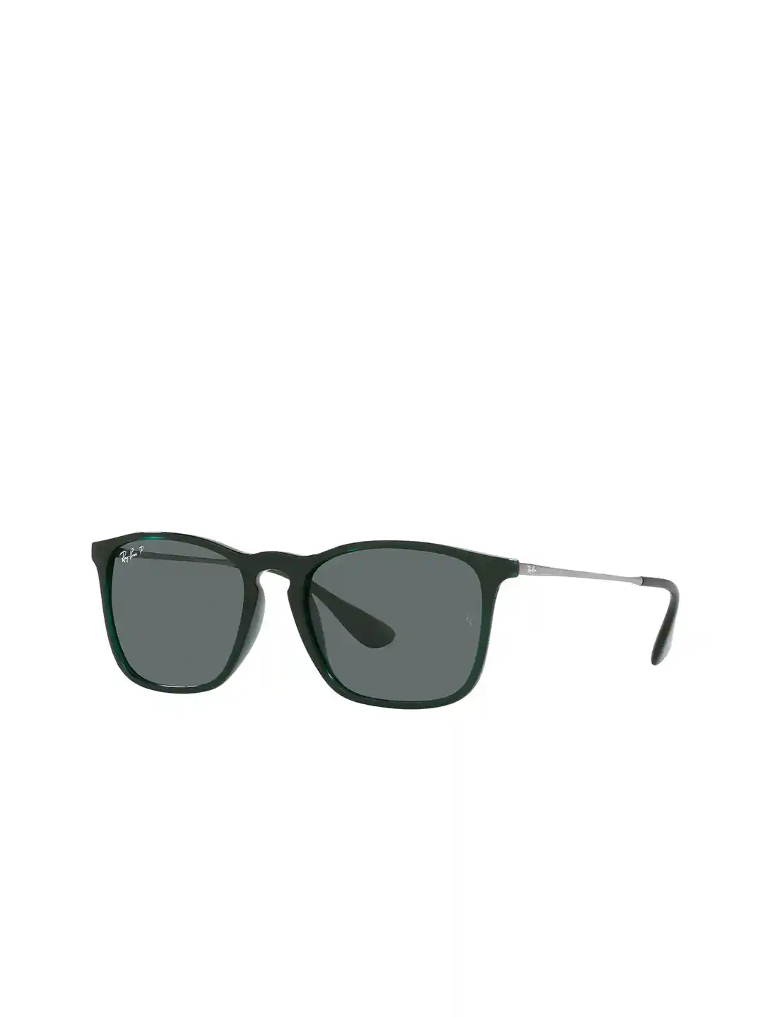 Ray-Ban Men Polarized Grey Lens Square Sunglasses 0RB418766638154