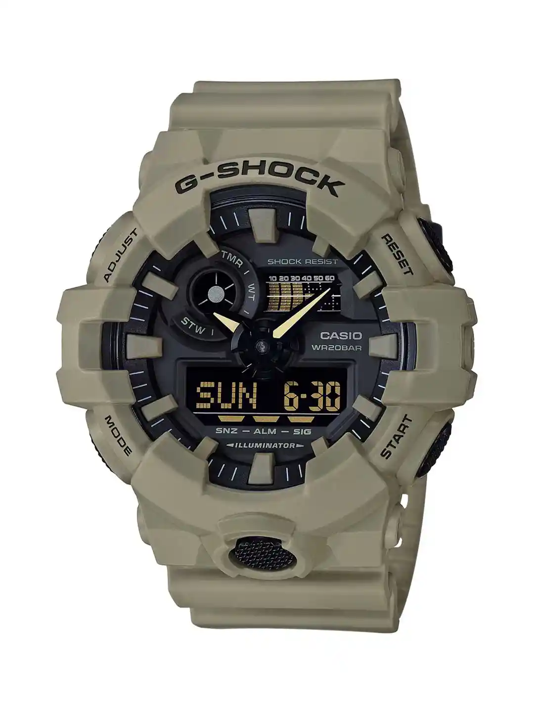 Buy CASIO G-Shock Men Black Dial Extra Large-Combination Watch GA