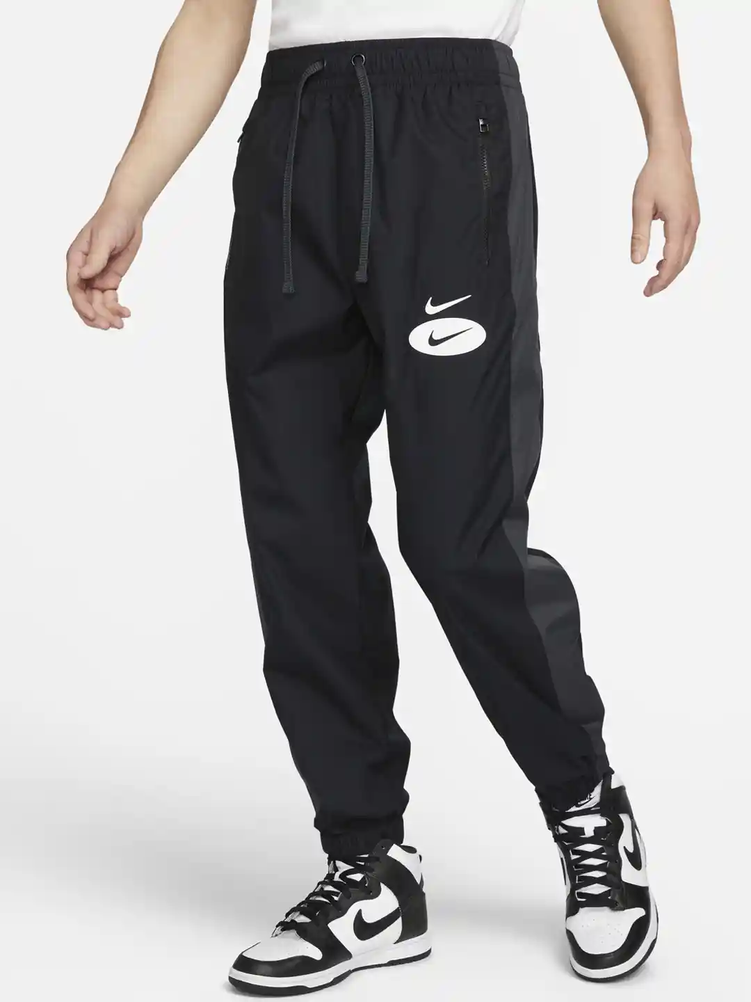 Nike Swoosh Mens Black Nike Joggers Nike Solo Swoosh Men's Open