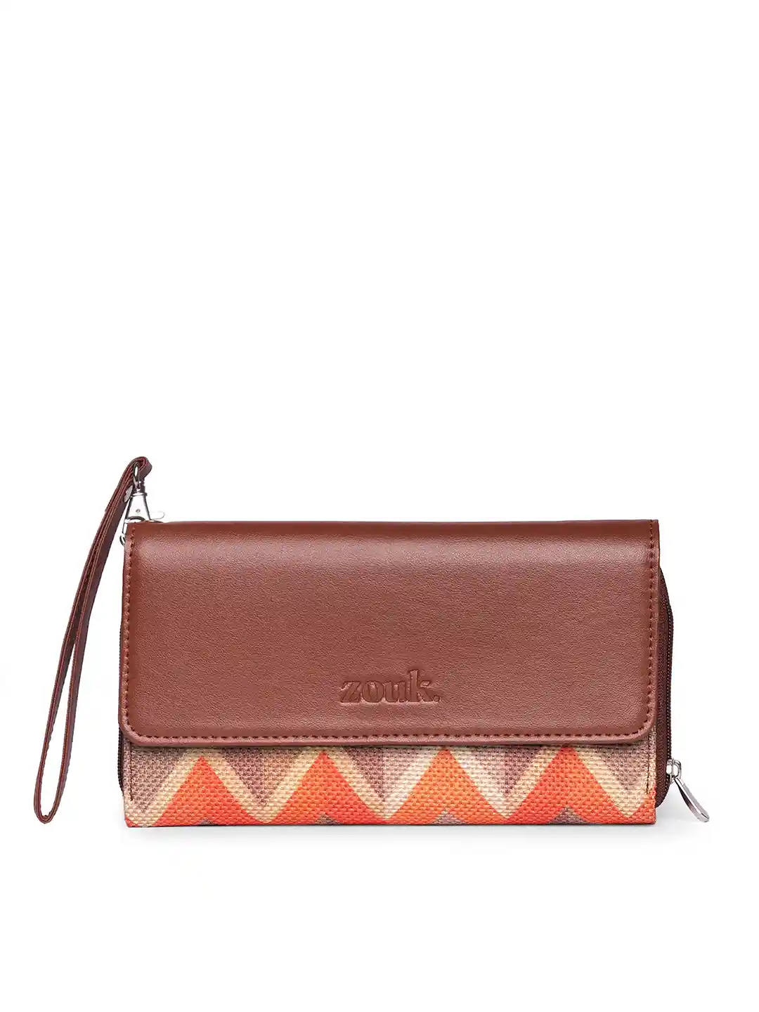 Buy ZOUK Geometric Printed Wrist Loop Three Fold Wallet Wallets