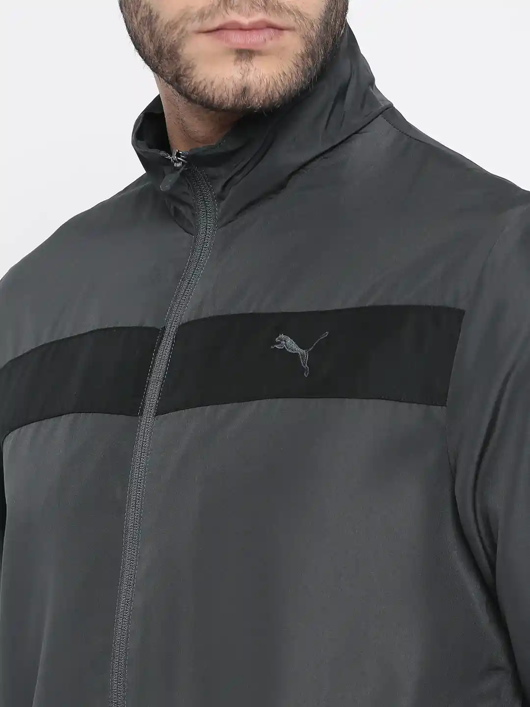 Buy Puma Men Charcoal Grey India Woven Tracksuit Tracksuits for