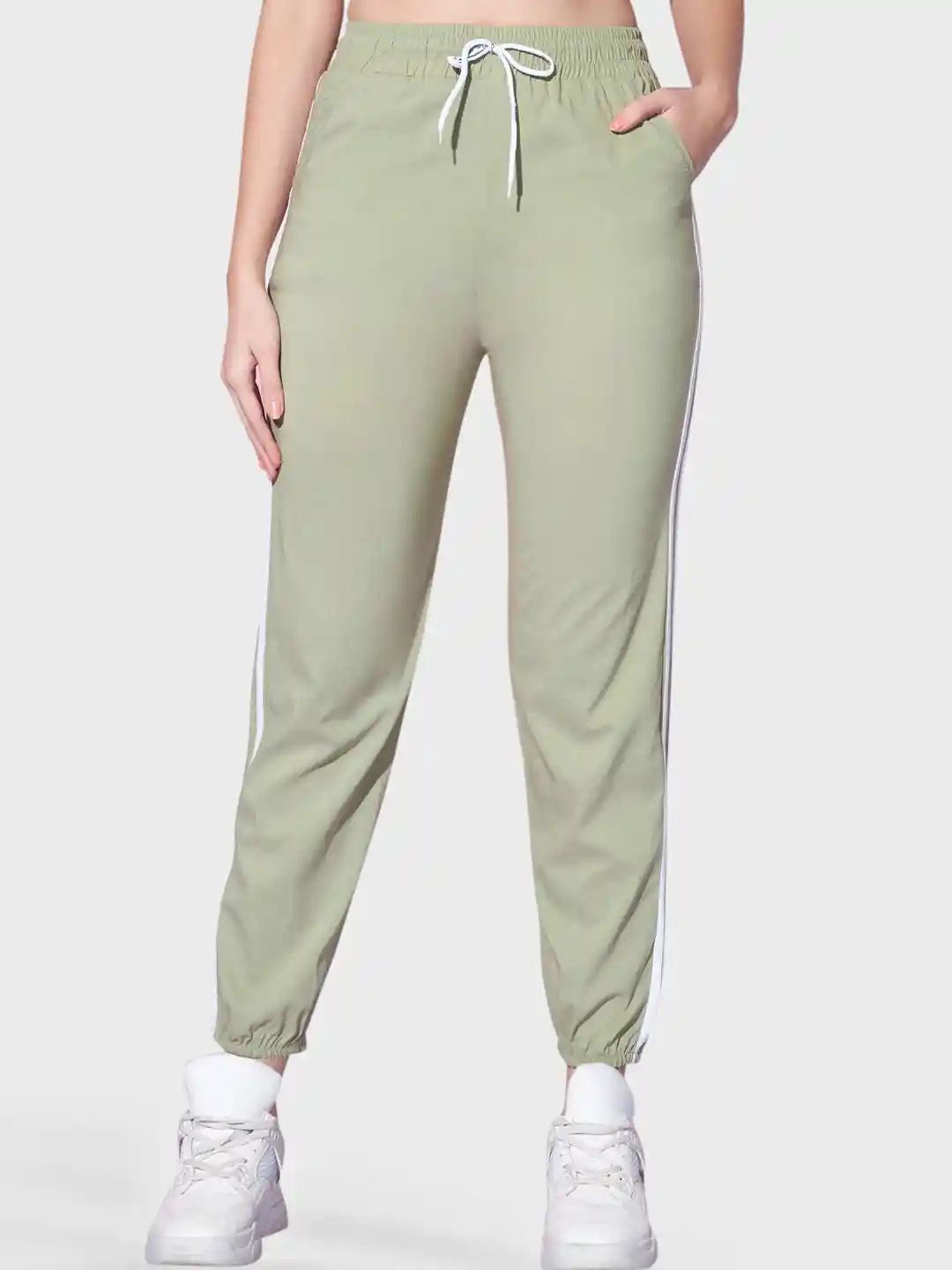 Buy BUY NEW TREND Women Striped Contrast Taping Relaxed Fit Cotton