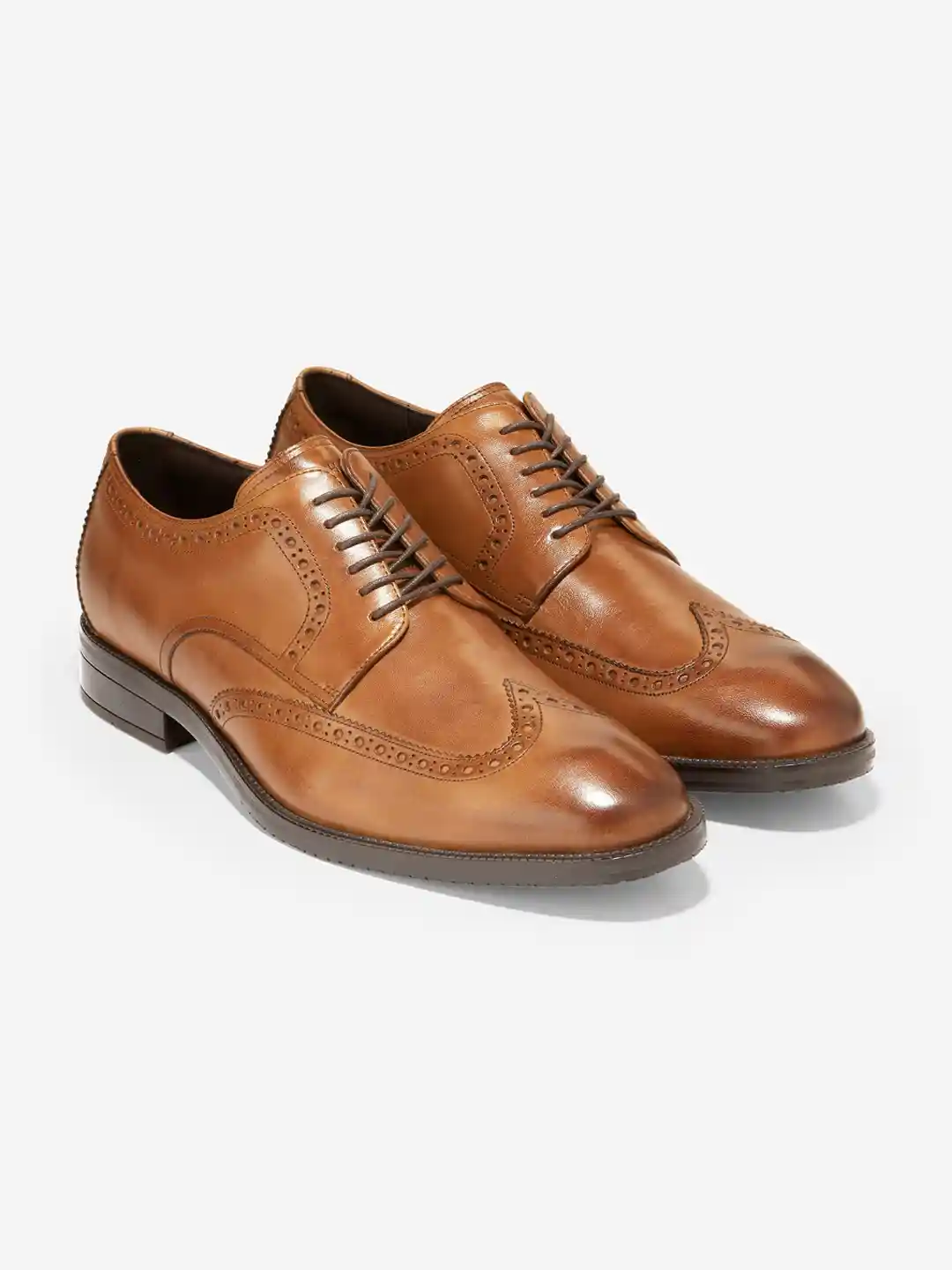Buy Cole Haan Tan Men Modern Essentials Wing Oxford Formal Shoes