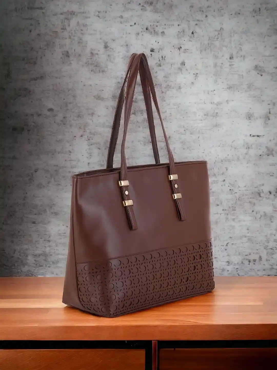 Buy Toteteca Oversized Structured Shoulder Bag Handbags for