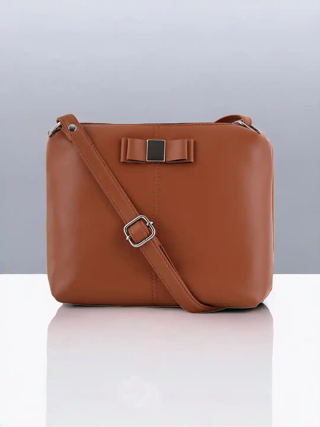 Buy Toteteca PU Bucket Sling Bag With Bow Detail Handbags for