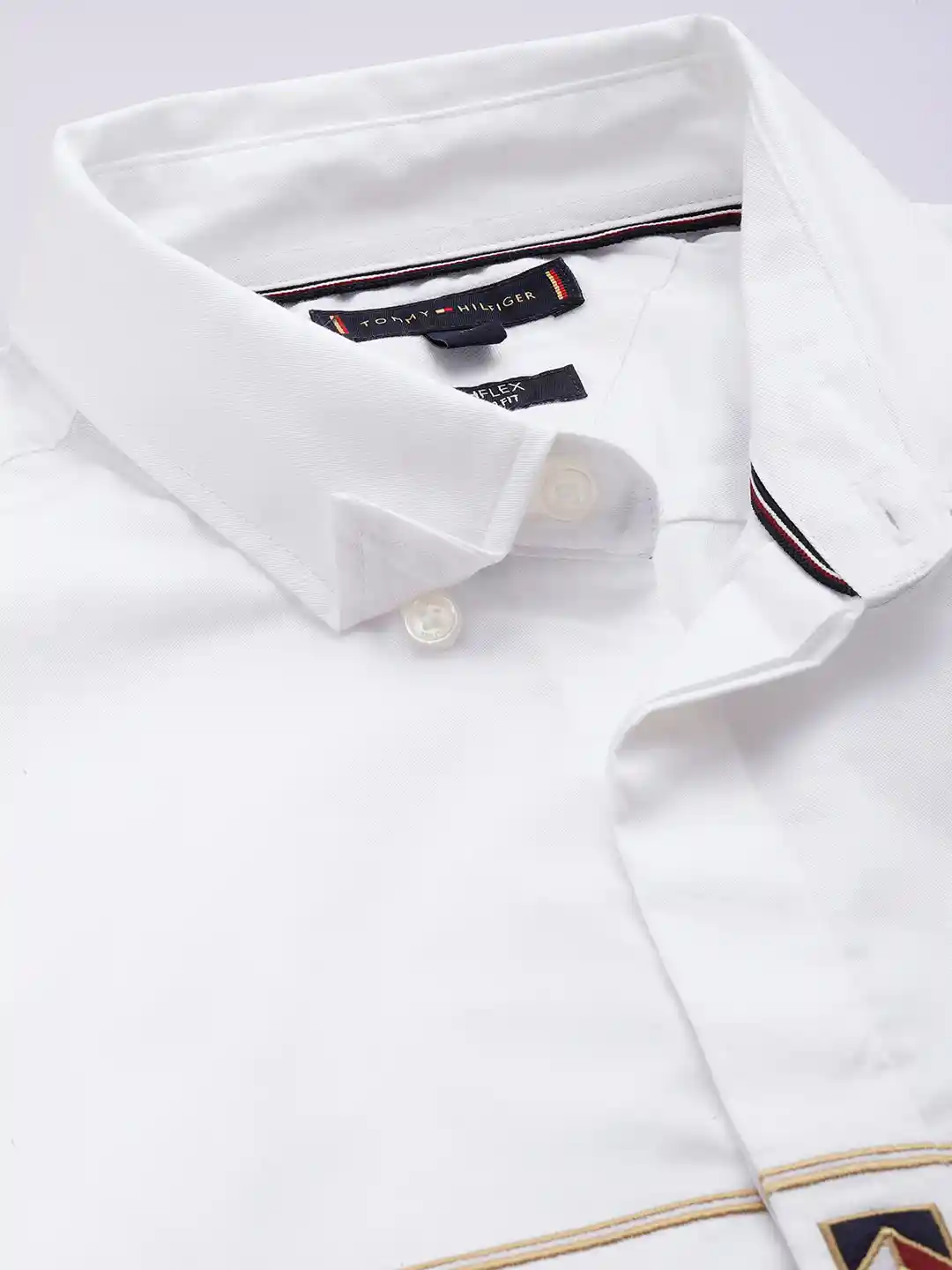 Buy Tommy Hilfiger Slim Fit Opaque Brand Logo Embroidered Casual