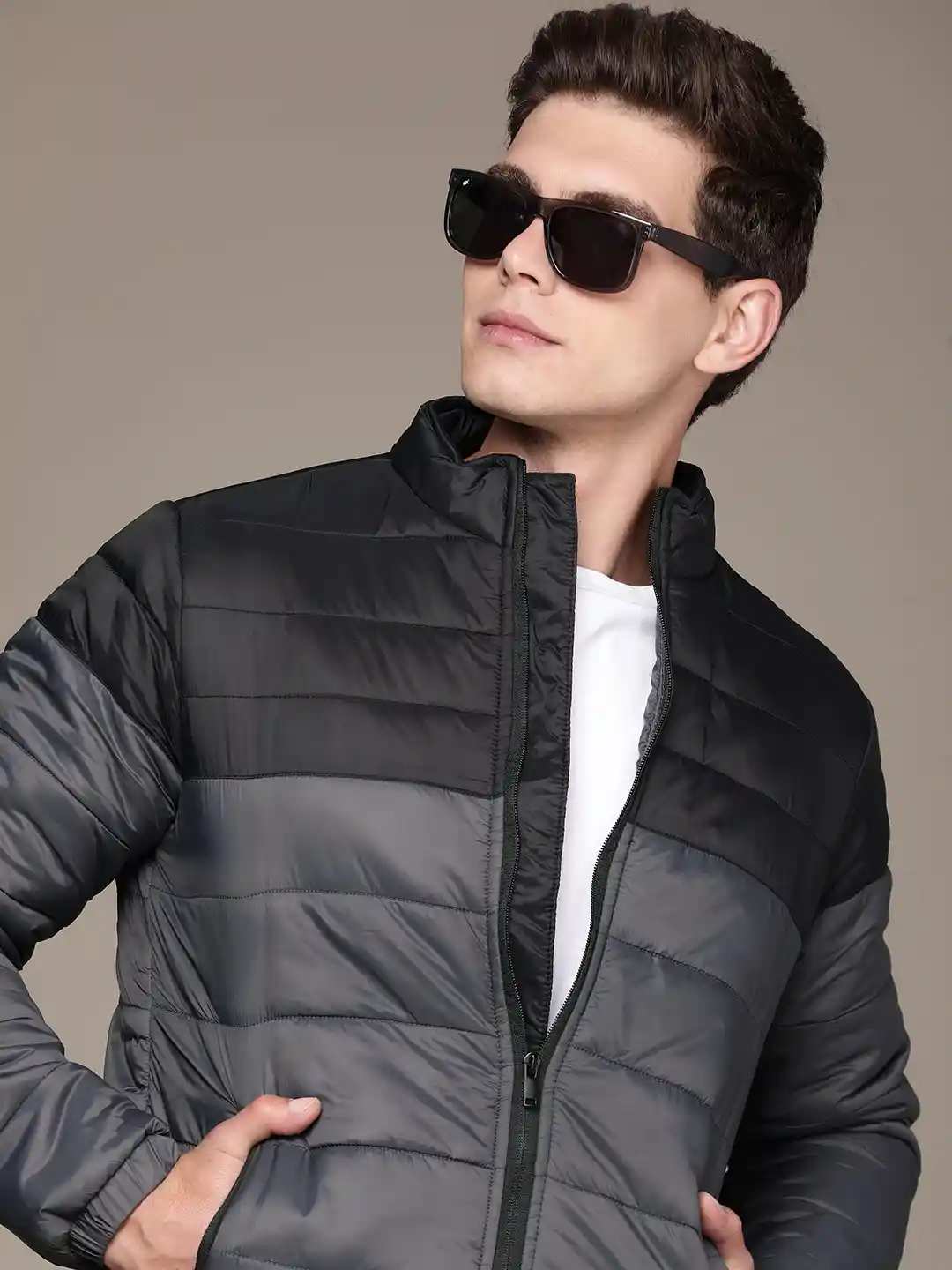 Buy French Connection Colourblocked Puffer Jacket Jackets for
