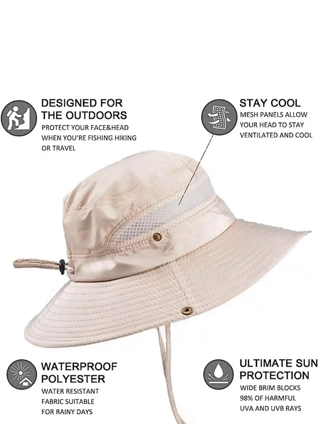 Buy Alexvyan Women Breathable Wide Brim UV Protection Sun Hat