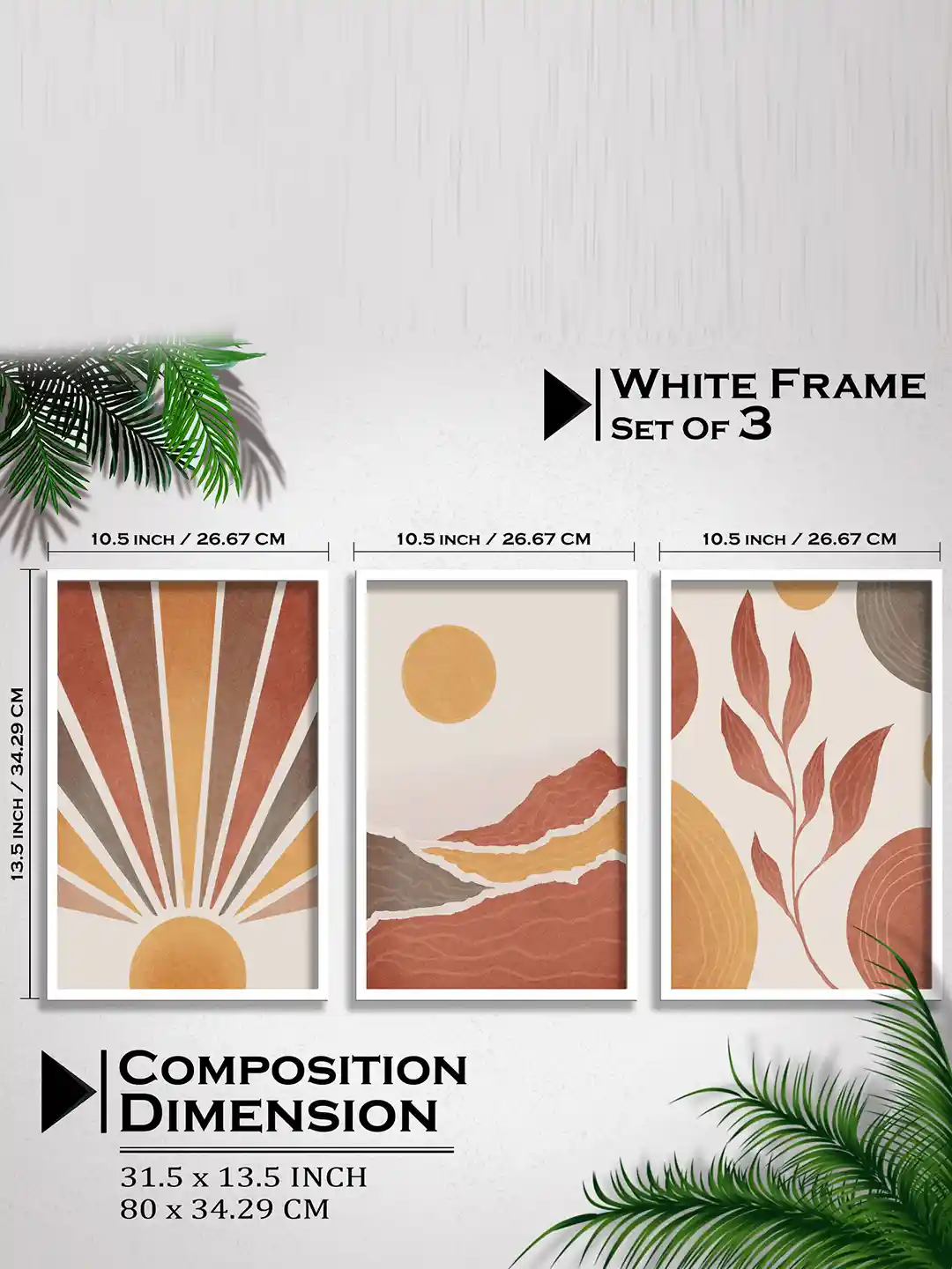 Buy SAF Wood Piece Wall Rectangle Paintings Wall Art x