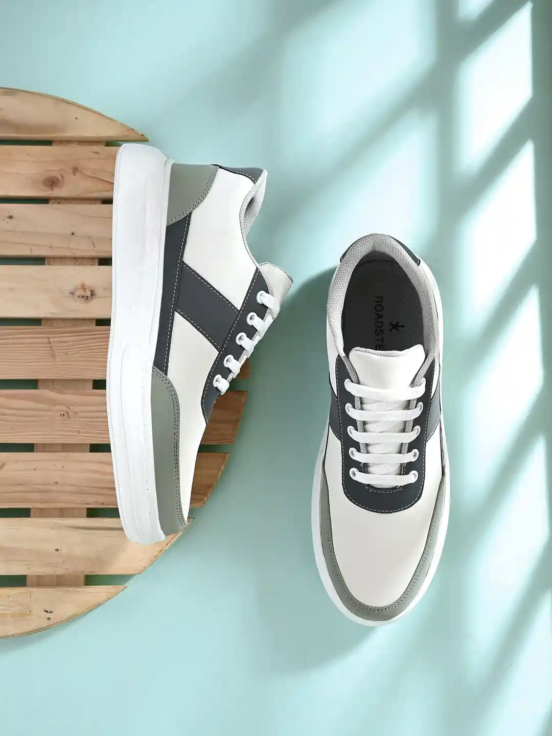 Roadster Men Myntra Roadster Shoes Roadster Men White Grey