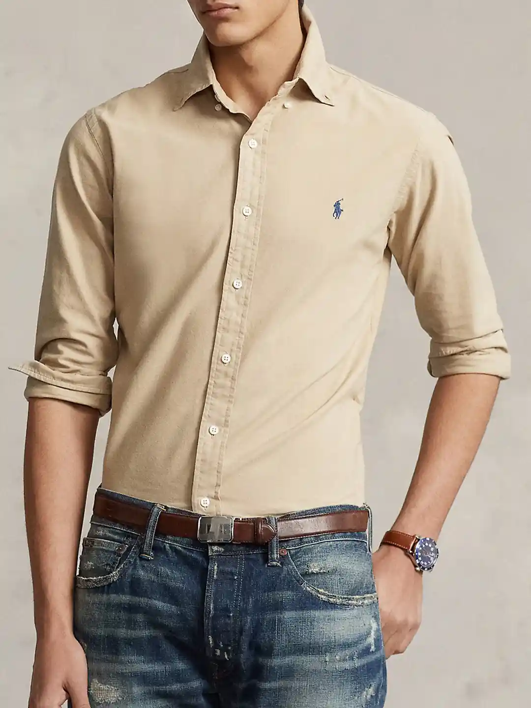 Buy Polo Ralph Lauren Slim-Fit Denim Cotton Casual Shirt Shirts